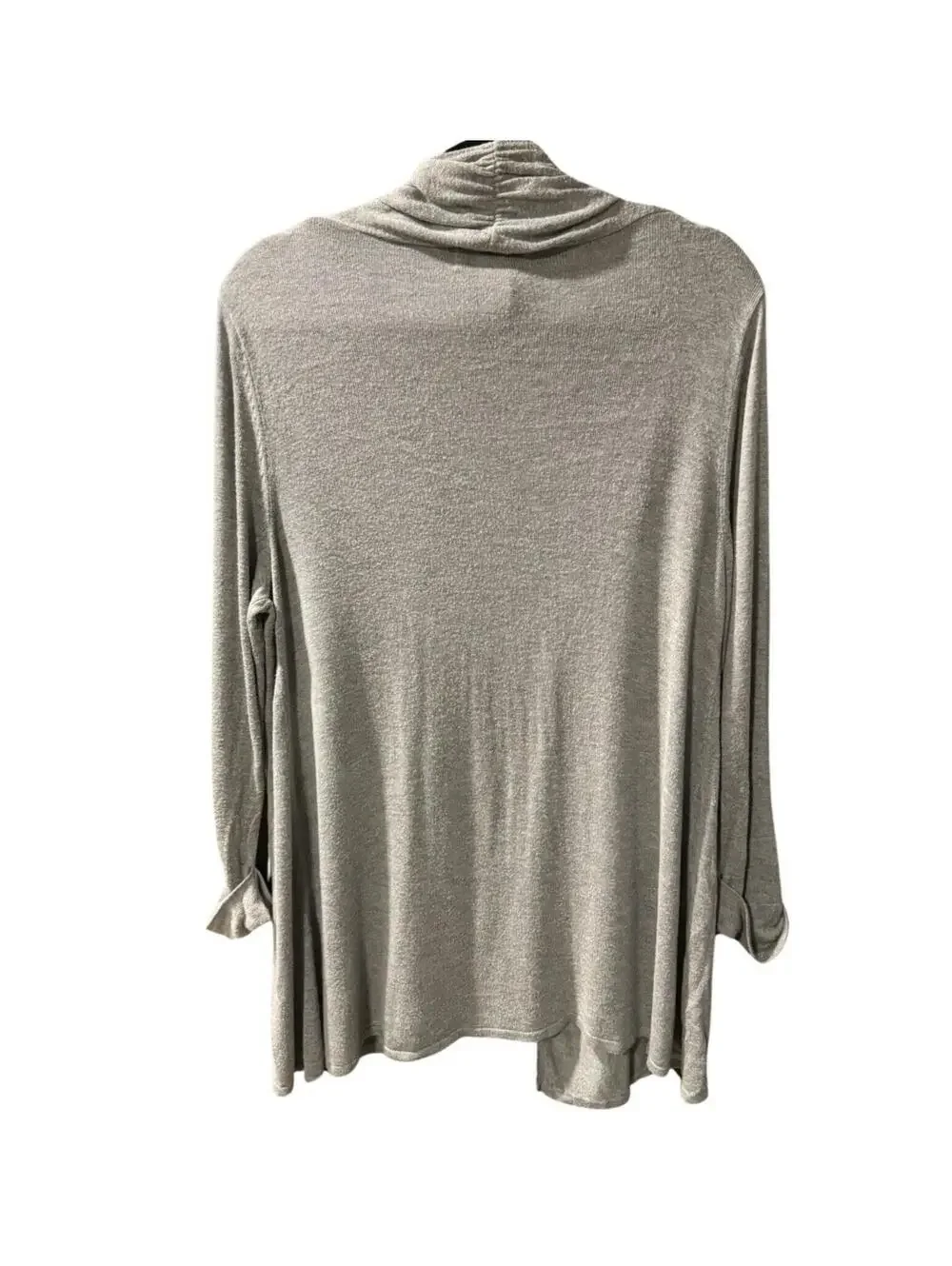 Magaschoni Gray Soft Knit Long Duster Cardigan Womens Sweater XL Extra Large